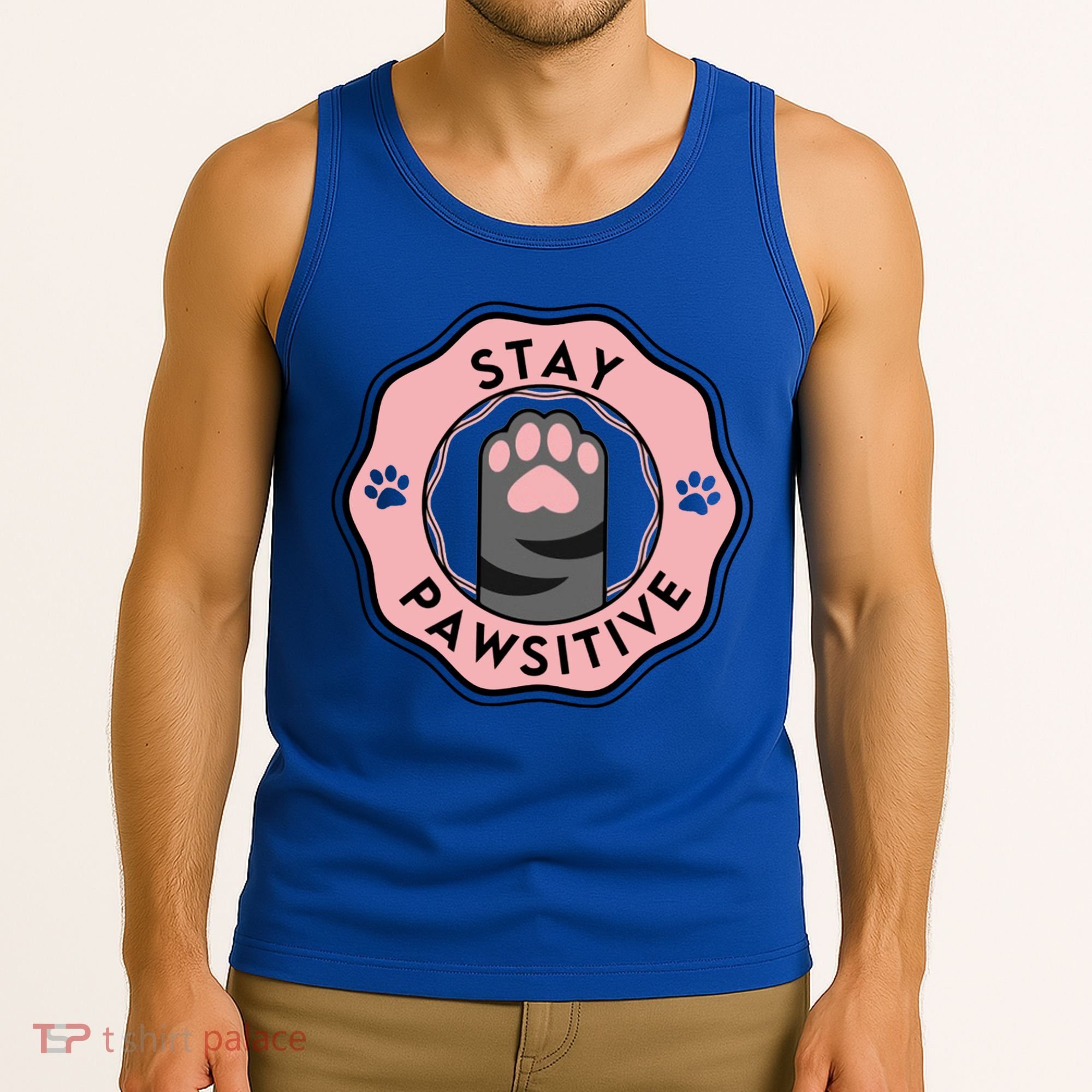 Stay Pawsitive Cat Stay Pawsitive Cute Gift Tank Top