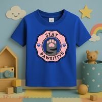 Stay Pawsitive Cat Stay Pawsitive Cute Gift Toddler T-Shirt thumb 3