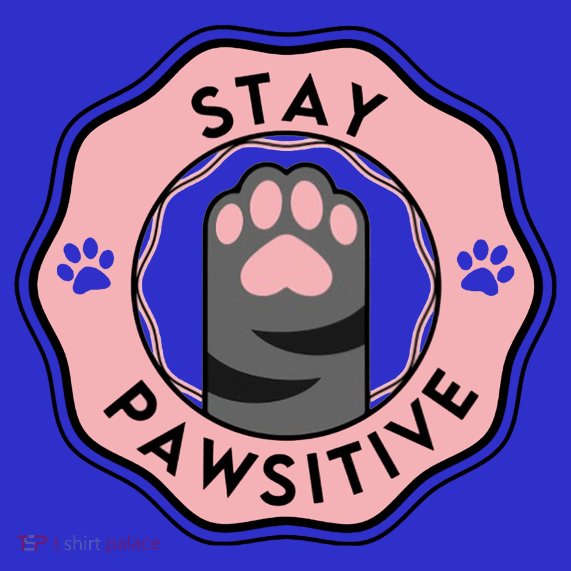 Stay Pawsitive Cat Stay Pawsitive Cute Gift Women's T-Shirt