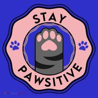 Stay Pawsitive Cat Stay Pawsitive Cute Gift Kids Sweatshirt thumb 2