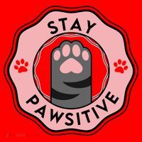 Stay Pawsitive Cat Stay Pawsitive Cute Gift Santa Hat thumb 1