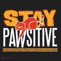 Stay Pawsitive Cute Stay Positive Cat Lover Gift Women's Sweatshirt thumb 2