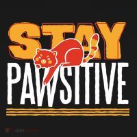 Stay Pawsitive Cute Stay Positive Cat Lover Gift Women's Hoodie thumb 2