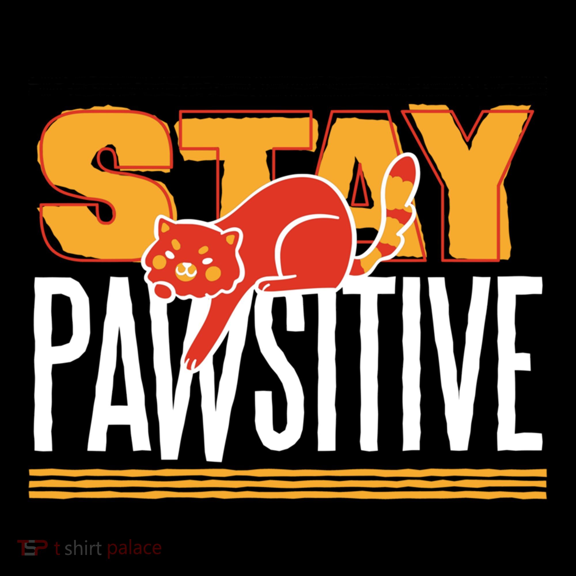 Stay Pawsitive Cute Stay Positive Cat Lover Gift Women's Hoodie