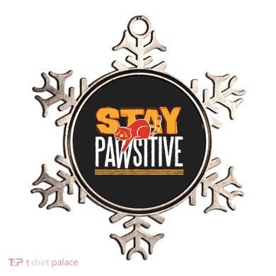 Stay Pawsitive Cute Stay Positive Cat Lover Gift Ornament