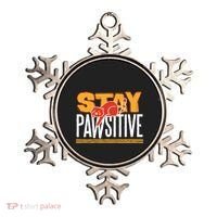 Stay Pawsitive Cute Stay Positive Cat Lover Gift Ornament thumb 0