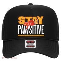 Stay Pawsitive Cute Stay Positive Cat Lover Gift Hat thumb 0