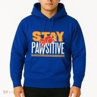 Stay Pawsitive Cute Stay Positive Cat Lover Gift Hoodie thumb 2