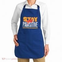 Stay Pawsitive Cute Stay Positive Cat Lover Gift Apron thumb 2
