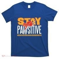Stay Pawsitive Cute Stay Positive Cat Lover Gift T-Shirt thumb 0