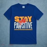 Stay Pawsitive Cute Stay Positive Cat Lover Gift T-Shirt thumb 5