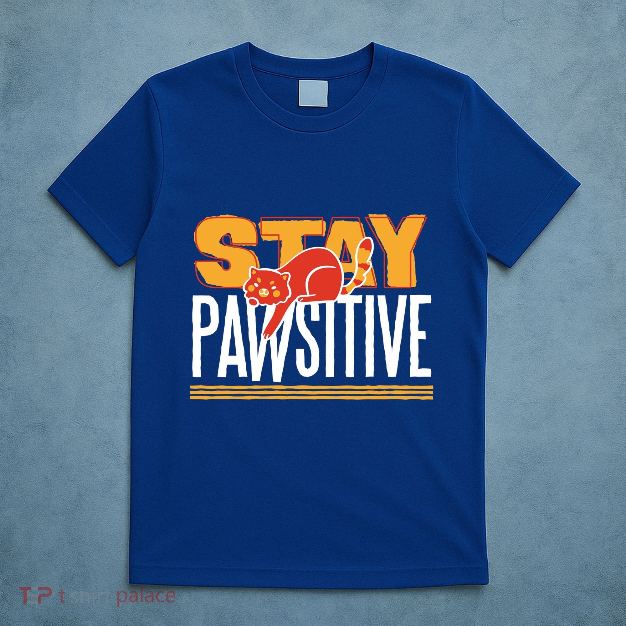 Stay Pawsitive Cute Stay Positive Cat Lover Gift T-Shirt