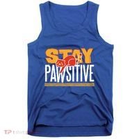 Stay Pawsitive Cute Stay Positive Cat Lover Gift Tank Top thumb 0