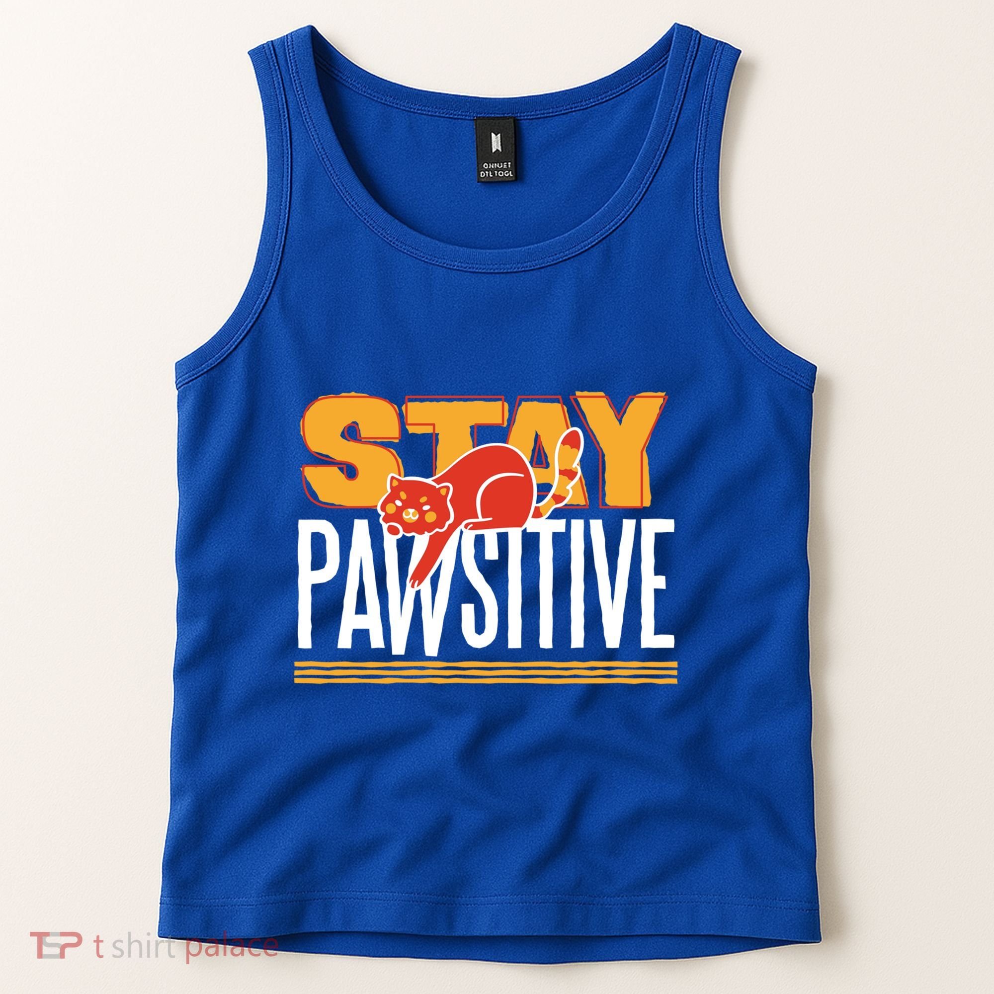 Stay Pawsitive Cute Stay Positive Cat Lover Gift Tank Top