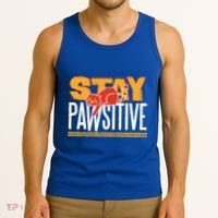 Stay Pawsitive Cute Stay Positive Cat Lover Gift Tank Top thumb 3