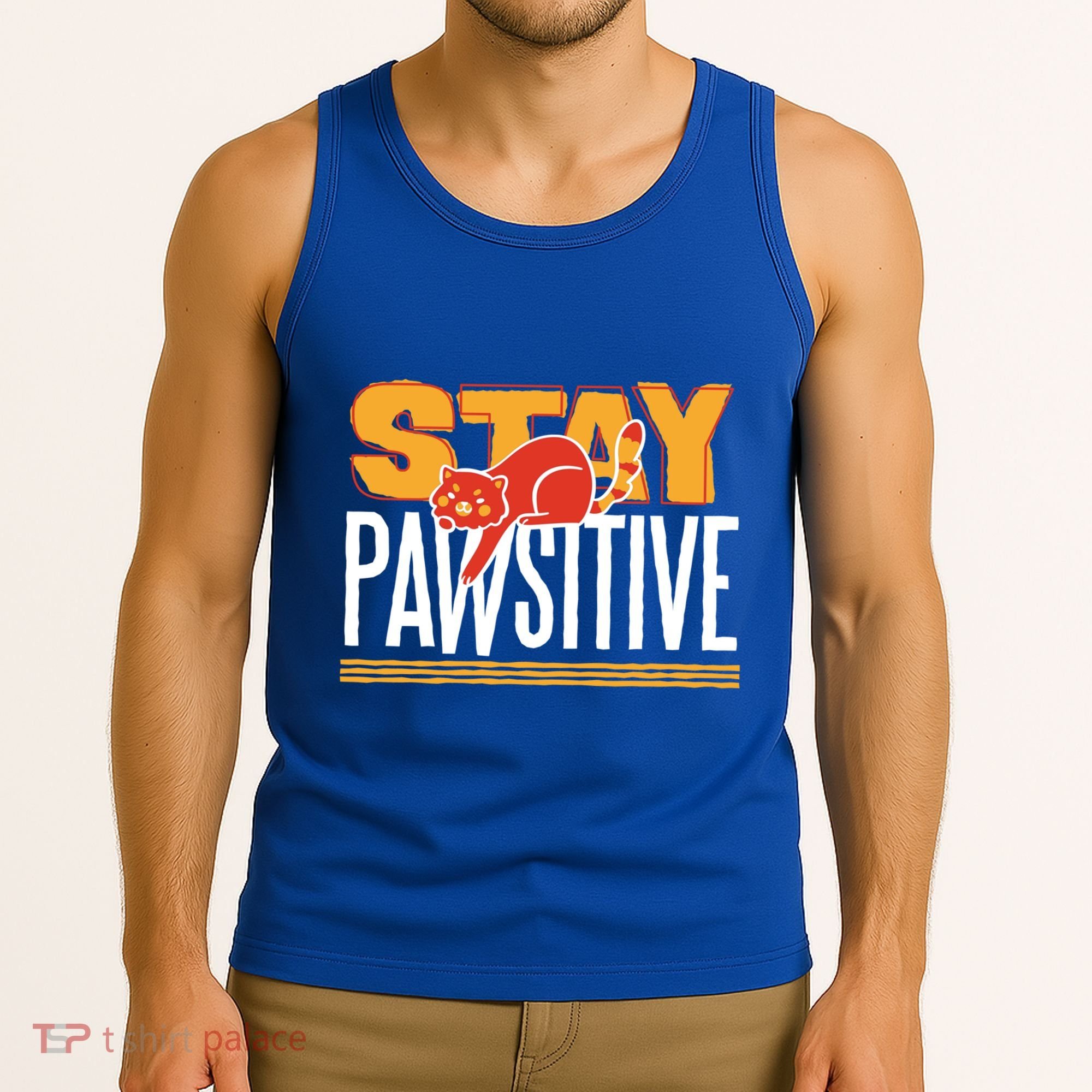 Stay Pawsitive Cute Stay Positive Cat Lover Gift Tank Top
