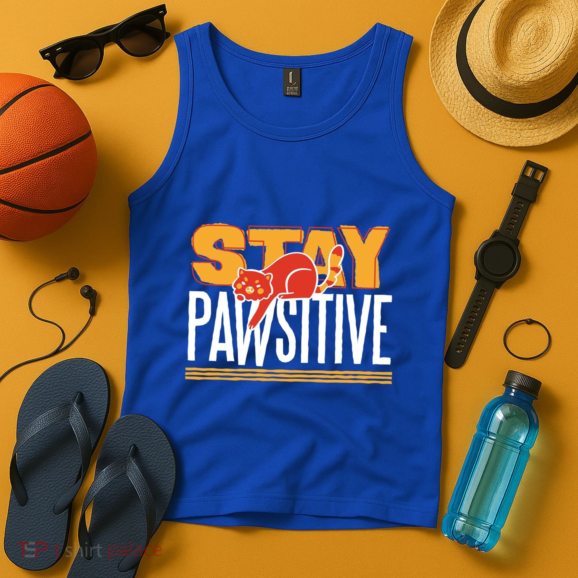 Stay Pawsitive Cute Stay Positive Cat Lover Gift Tank Top