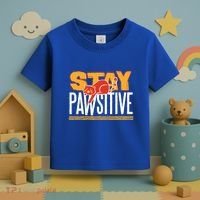 Stay Pawsitive Cute Stay Positive Cat Lover Gift Toddler T-Shirt thumb 3