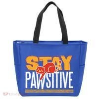 Stay Pawsitive Cute Stay Positive Cat Lover Gift Tote Bag thumb 0