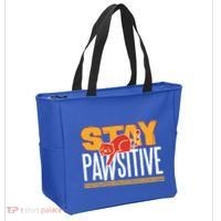 Stay Pawsitive Cute Stay Positive Cat Lover Gift Tote Bag thumb 2