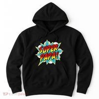 Super Papa Comic Book Superhero Father's Day Hoodie thumb 0
