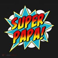 Super Papa Comic Book Superhero Father's Day Long Sleeve Shirt thumb 2