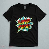 Super Papa Comic Book Superhero Father's Day T-Shirt thumb 5