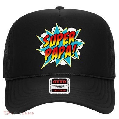 Super Papa Comic Book Superhero Father's Day Hat