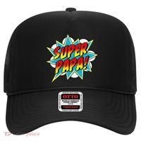 Super Papa Comic Book Superhero Father's Day Hat thumb 0