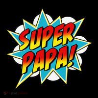 Super Papa Comic Book Superhero Father's Day Toddler Hoodie thumb 2