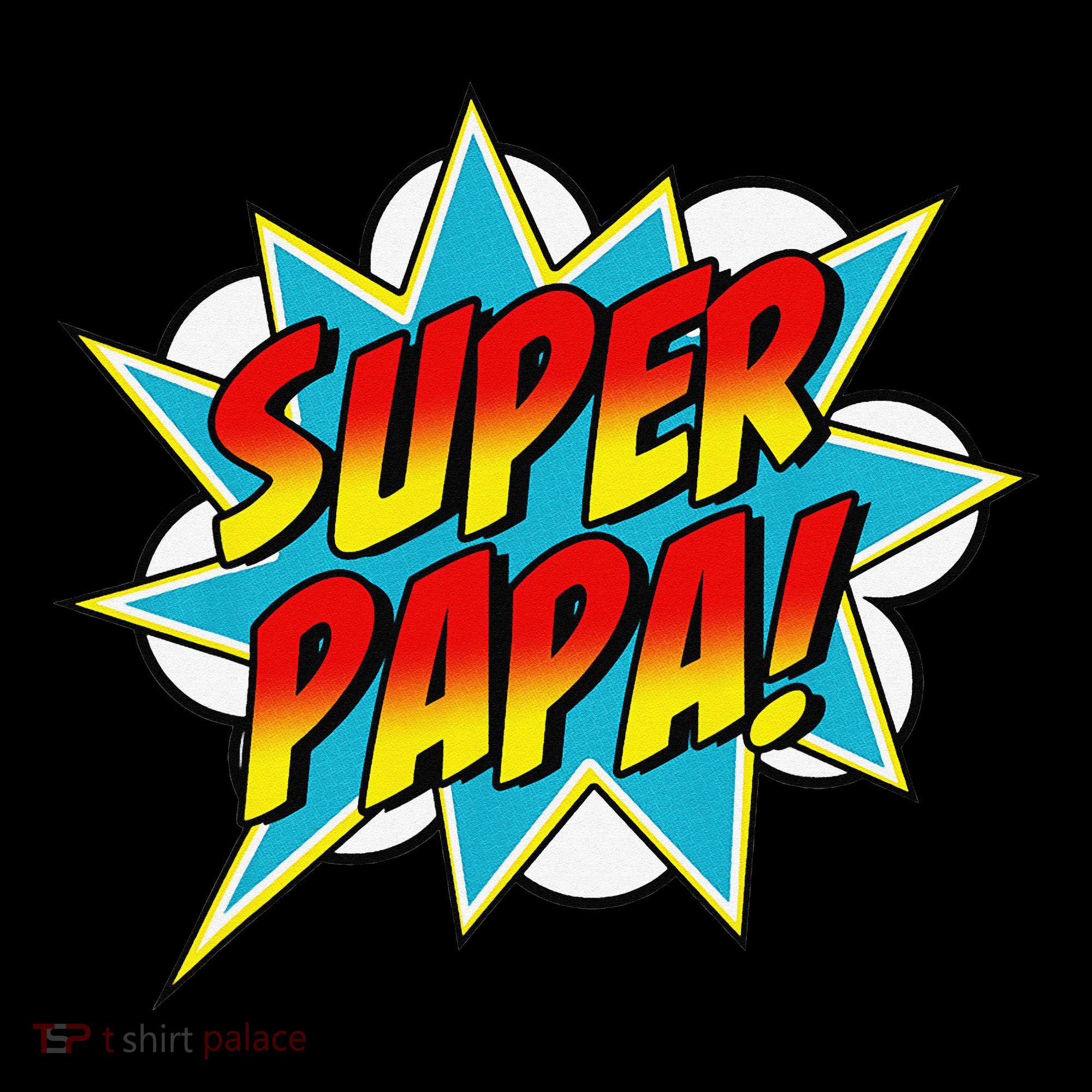 Super Papa Comic Book Superhero Father's Day Toddler T-Shirt