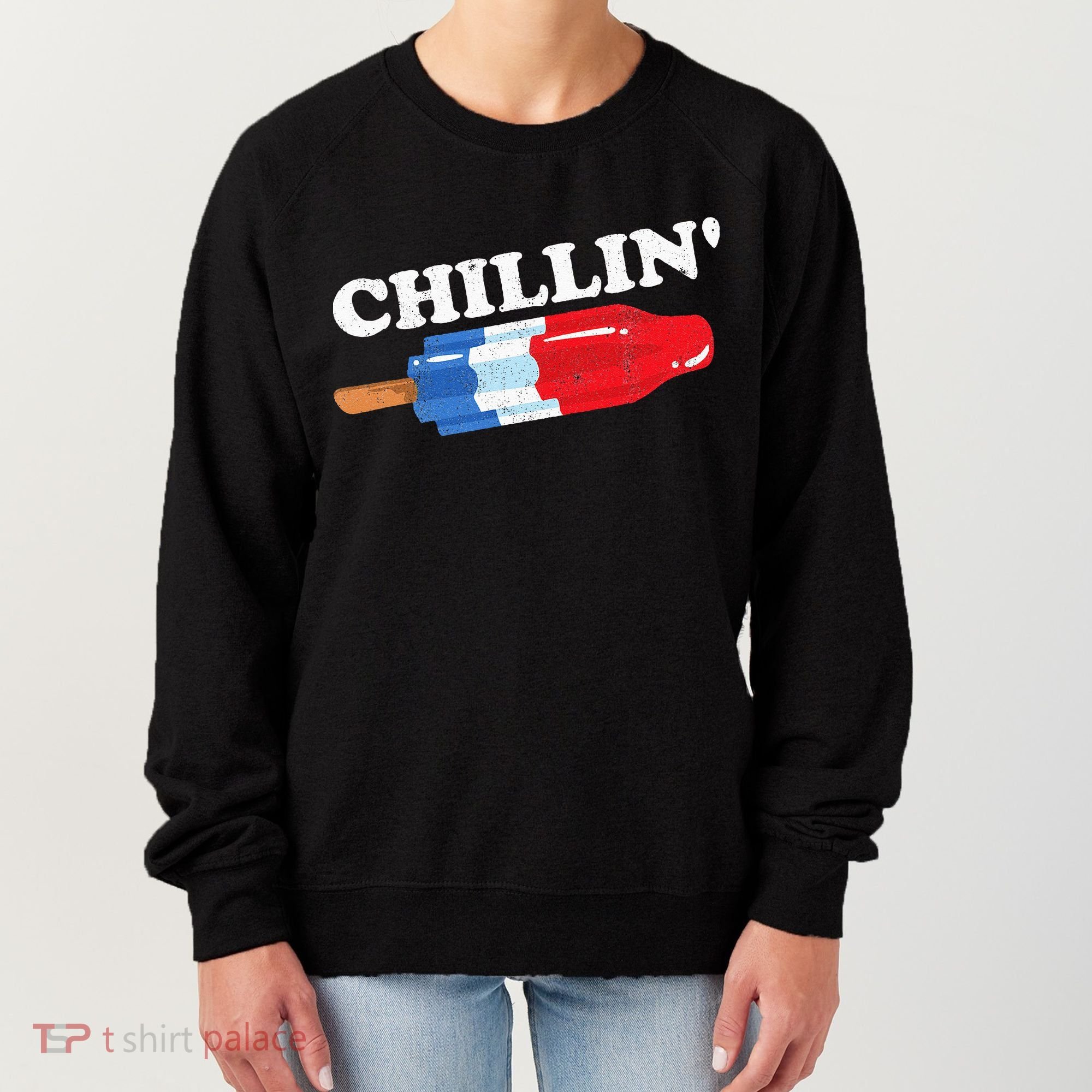 Summer Popsicle Chillin Funny Bomb Retro 80s Pop Gift Women's Sweatshirt