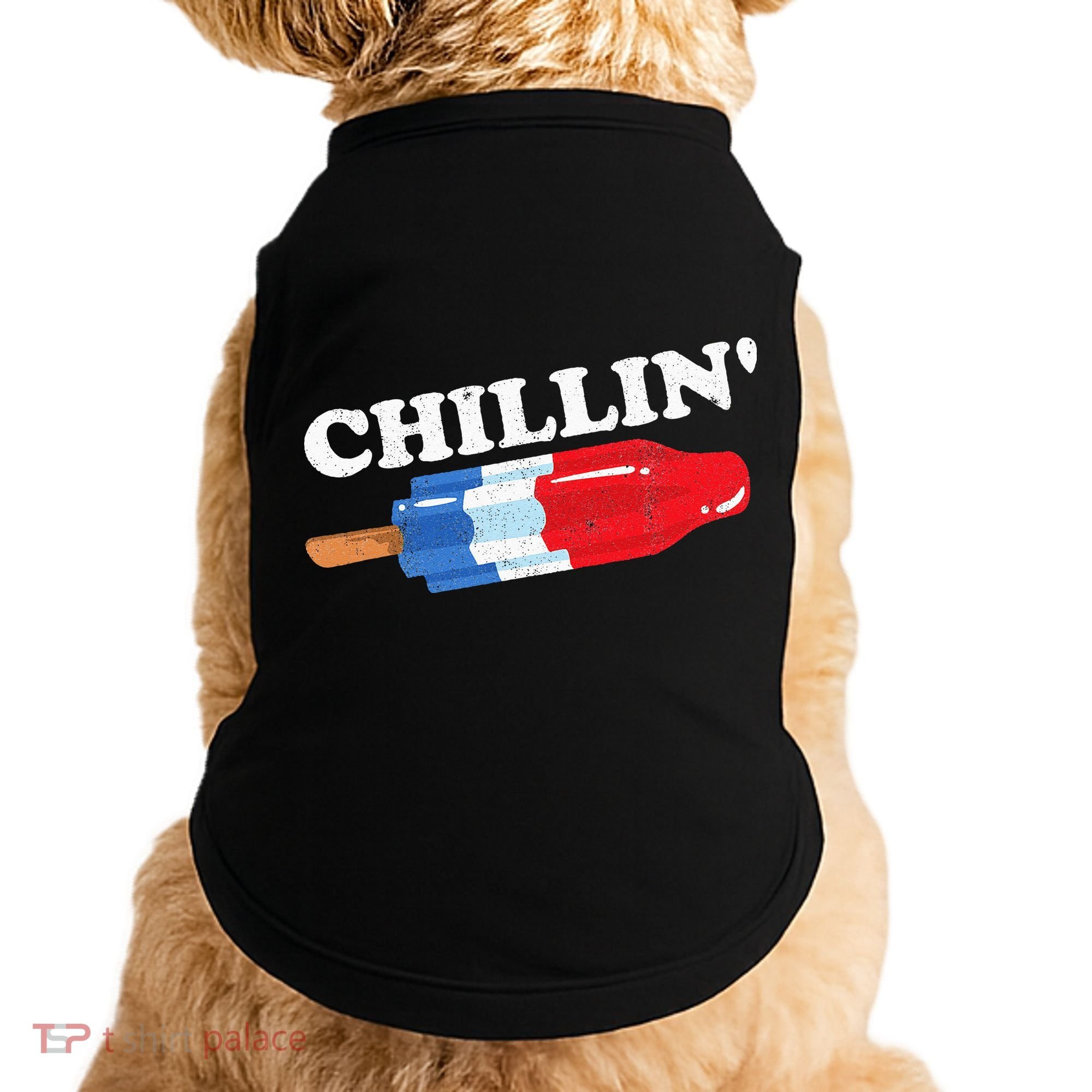 Summer Popsicle Chillin Funny Bomb Retro 80s Pop Gift Doggie Tank