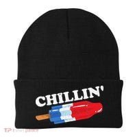 Summer Popsicle Chillin Funny Bomb Retro 80s Pop Gift Beanie thumb 0