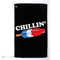 Summer Popsicle Chillin Funny Bomb Retro 80s Pop Gift Golf Towel thumb 0