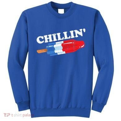 Summer Popsicle Chillin Funny Bomb Retro 80s Pop Gift Sweatshirt