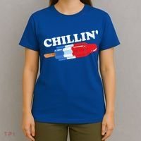 Summer Popsicle Chillin Funny Bomb Retro 80s Pop Gift T-Shirt thumb 4