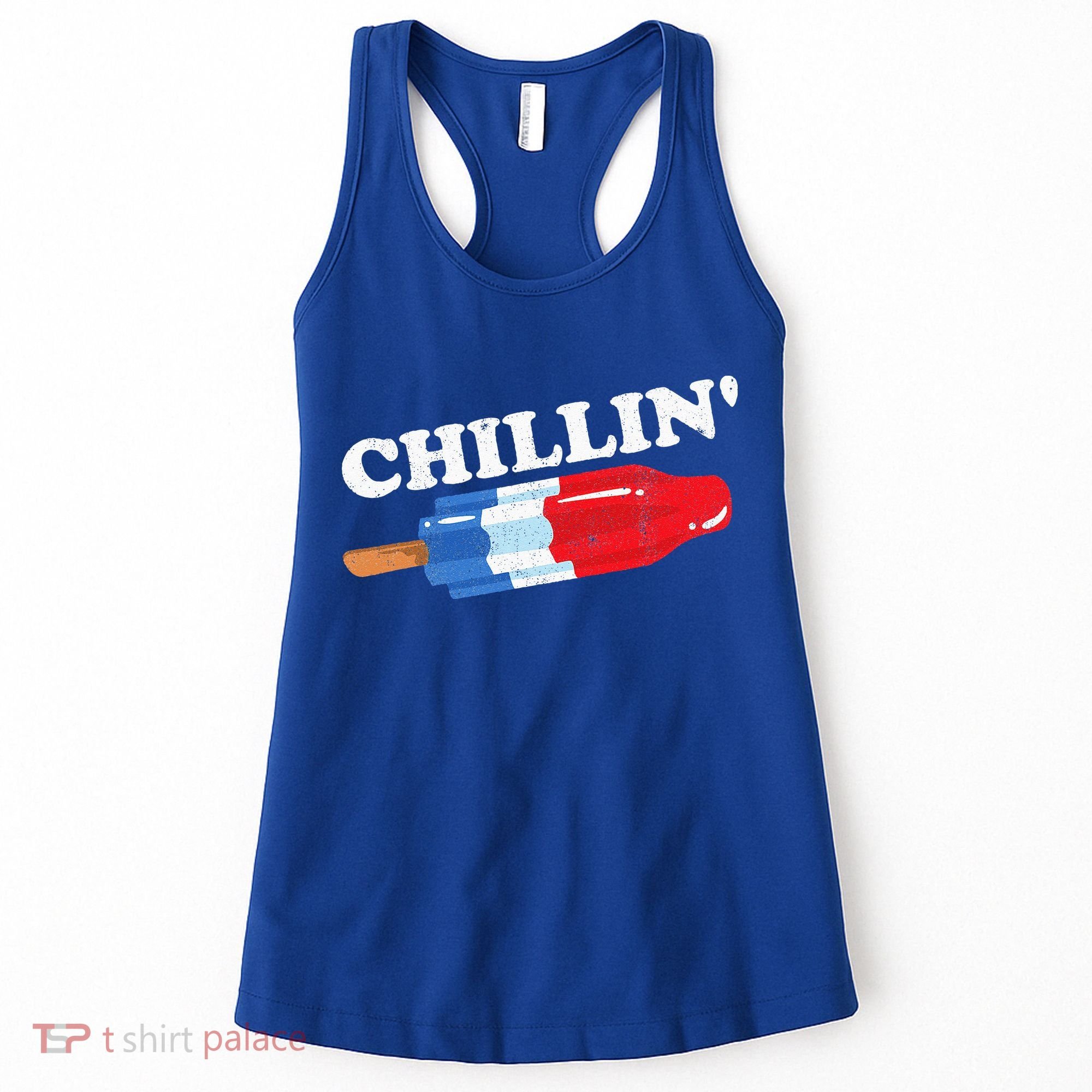 Summer Popsicle Chillin Funny Bomb Retro 80s Pop Gift Women's Tank Top
