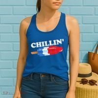 Summer Popsicle Chillin Funny Bomb Retro 80s Pop Gift Women's Tank Top thumb 2