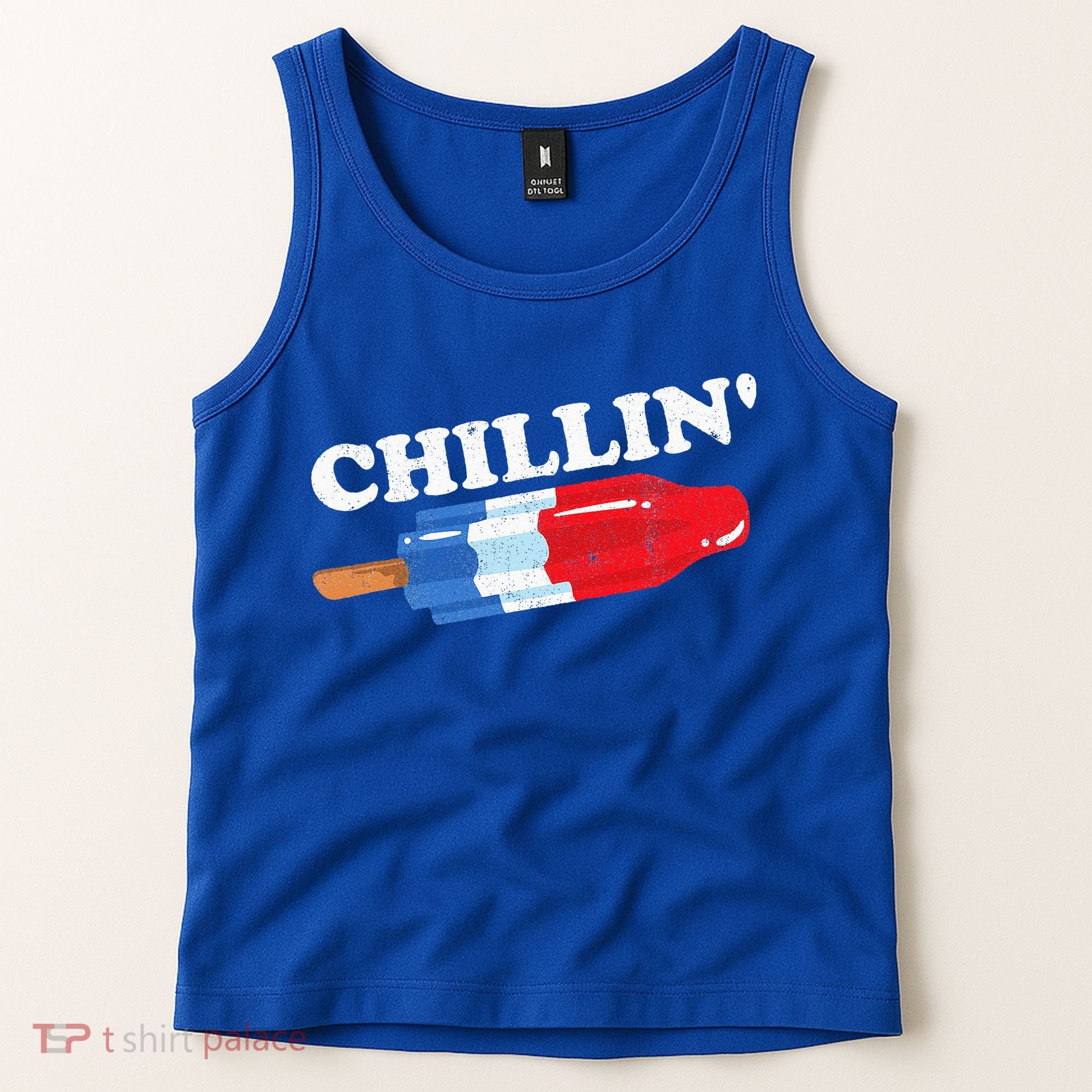 Summer Popsicle Chillin Funny Bomb Retro 80s Pop Gift Tank Top