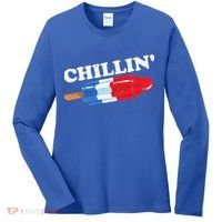 Summer Popsicle Chillin Funny Bomb Retro 80s Pop Gift Women's Long Sleeve Shirt thumb 0