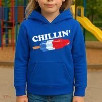 Summer Popsicle Chillin Funny Bomb Retro 80s Pop Gift Kids Hoodie thumb 3