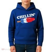 Summer Popsicle Chillin Funny Bomb Retro 80s Pop Gift Kids Hoodie thumb 4