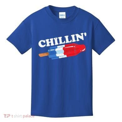 Summer Popsicle Chillin Funny Bomb Retro 80s Pop Gift Kids T-Shirt