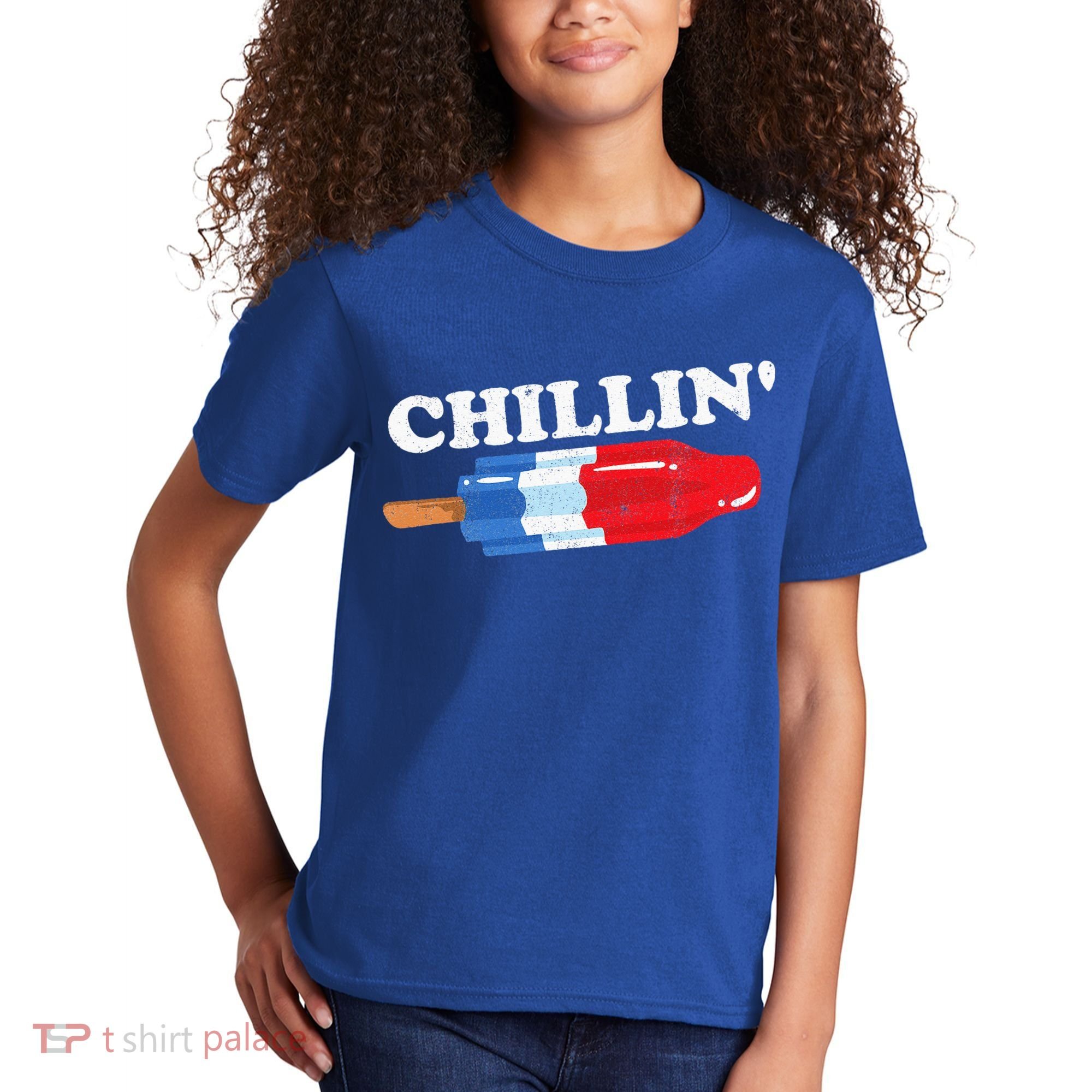 Summer Popsicle Chillin Funny Bomb Retro 80s Pop Gift Kids T-Shirt