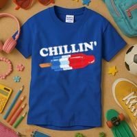 Summer Popsicle Chillin Funny Bomb Retro 80s Pop Gift Kids T-Shirt thumb 3