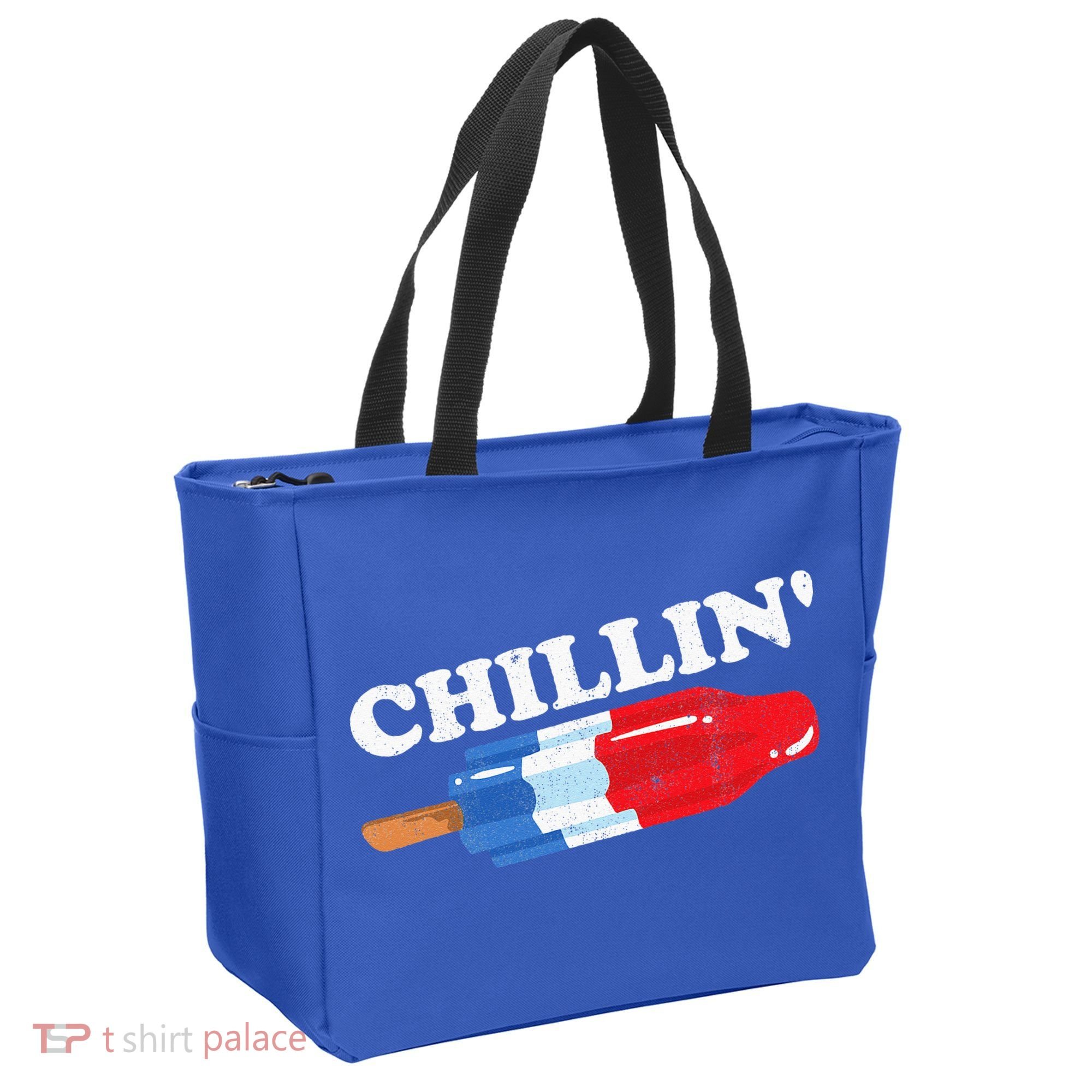 Summer Popsicle Chillin Funny Bomb Retro 80s Pop Gift Tote Bag