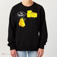 Say People Cheese Lover Food Dairy Milk Gouda Cheddar Brie Women's Sweatshirt thumb 0