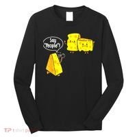 Say People Cheese Lover Food Dairy Milk Gouda Cheddar Brie Long Sleeve Shirt thumb 0