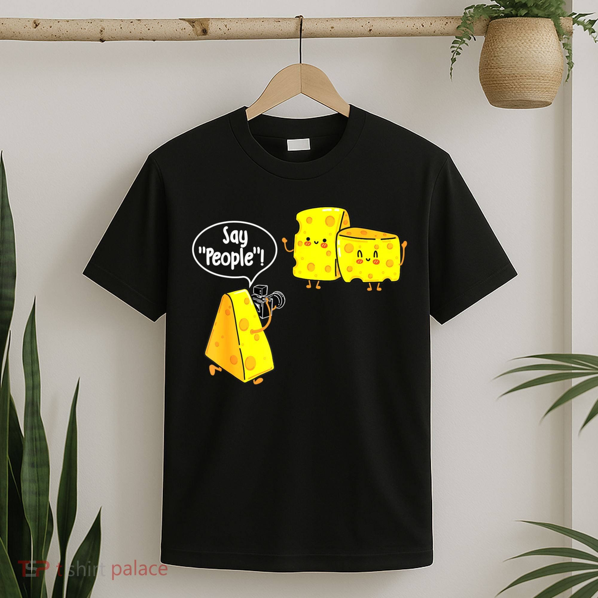 Say People Cheese Lover Food Dairy Milk Gouda Cheddar Brie T-Shirt
